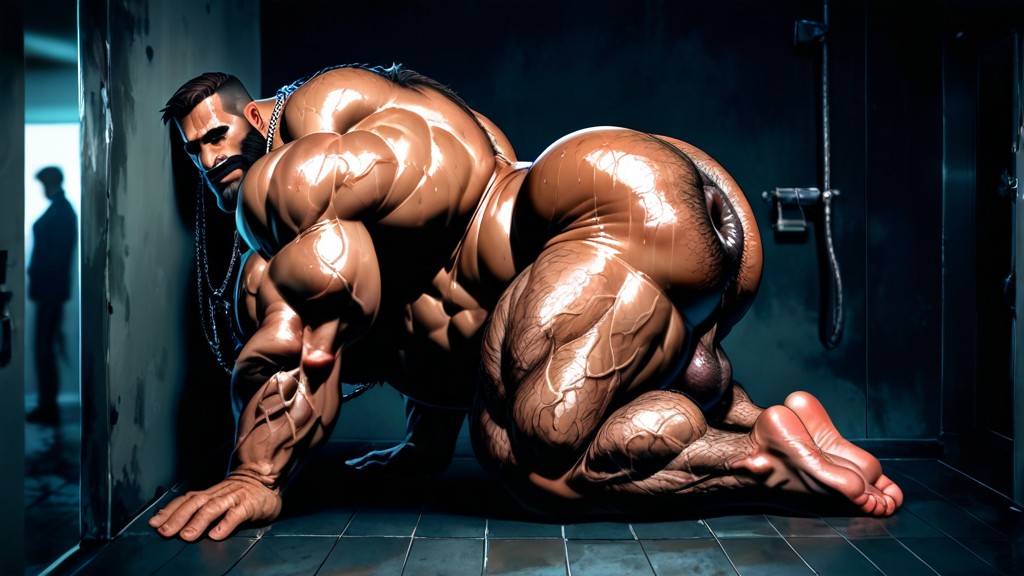 Neck Wider Than Face, Huge Calves, Bara AI Gay Porn