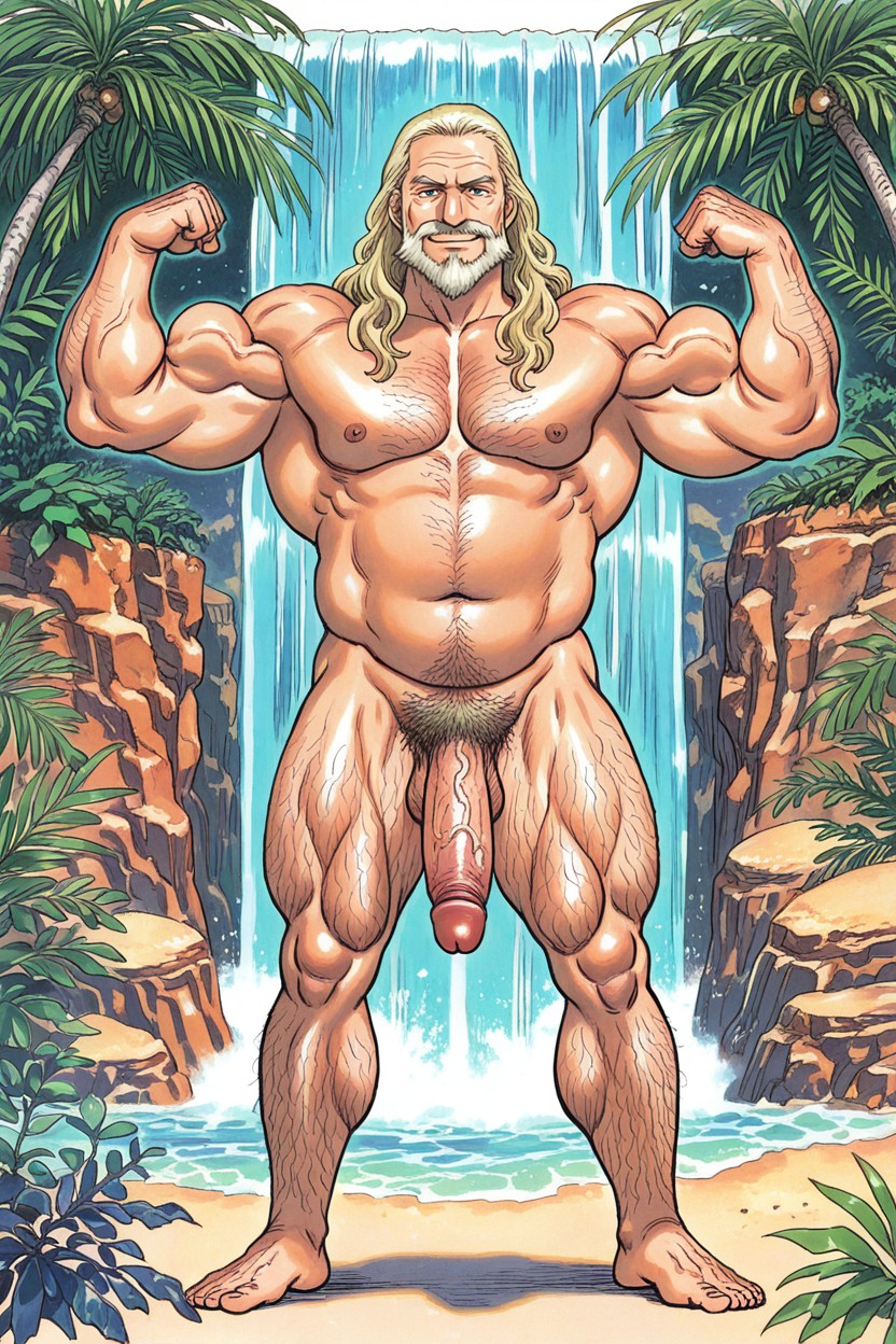 Standing, Six Pack, Thick AI Gay Porn