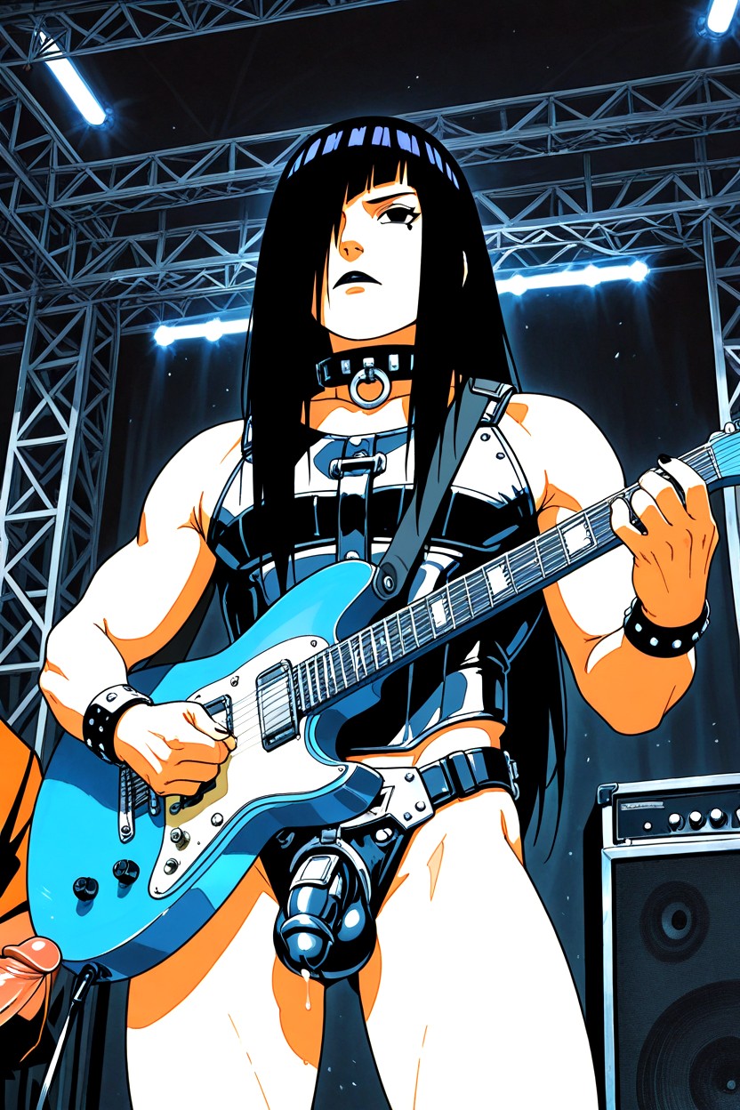 Male With Long Black Hair, Male With Bangs Over Left Eye, Delgada Porno gay IA