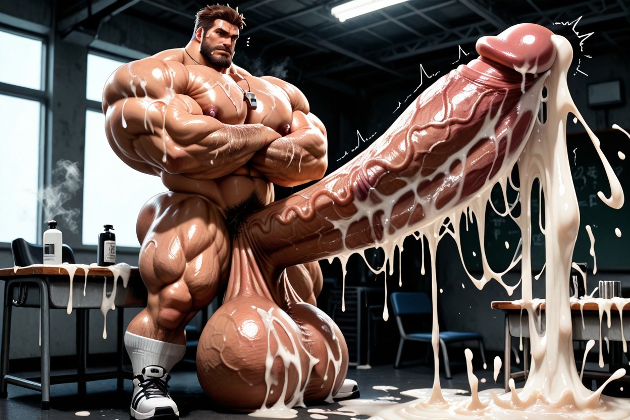 Extreme Hyper Penis, Huge Cumshot, Cum On Penis Porno gay IA