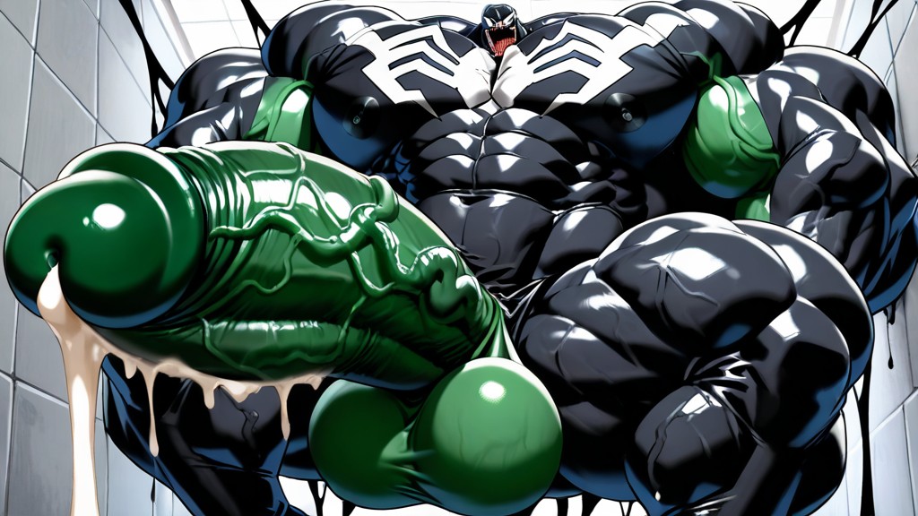 Muscular, Impossibly Huge Macro Cock, Macro AI Gay Porn