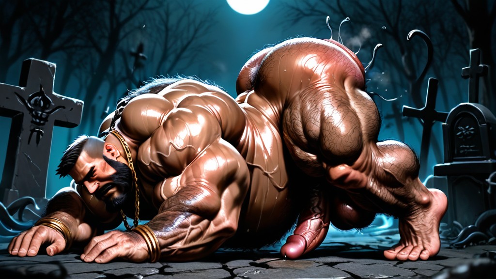 Long Strong Neck, Wide Back, Vascular Muscles AI Gay Porn