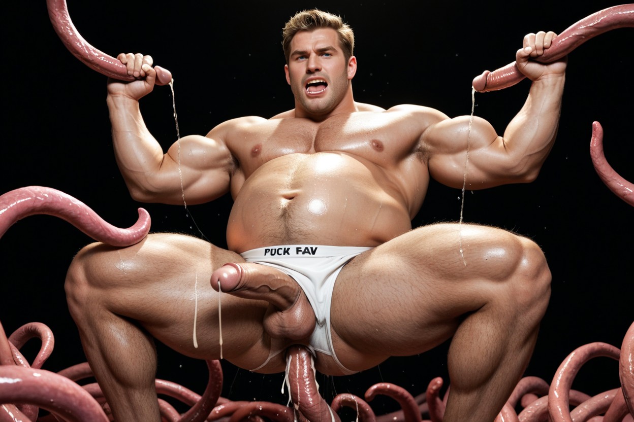 Fat, White Underwear, Angry AI Gay Porn