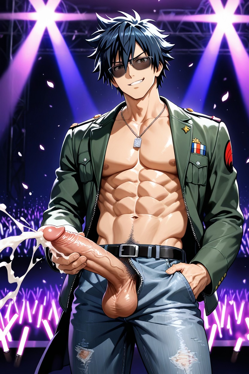 Brown Eyes, Gray Fullbuster, Long Sleeves AI Gay Porn