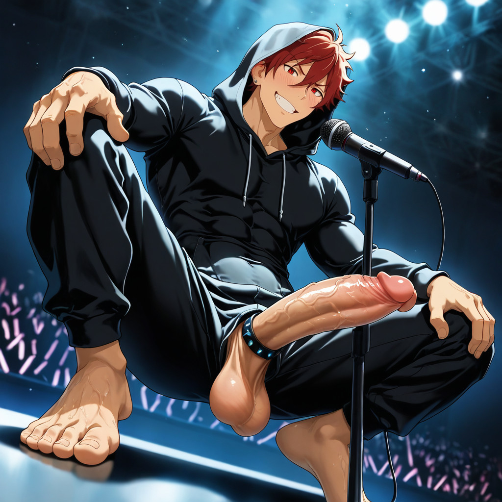 Bare Feet, Happy, Tetora Nagumo From Ensemble Stars AI Gay Porn