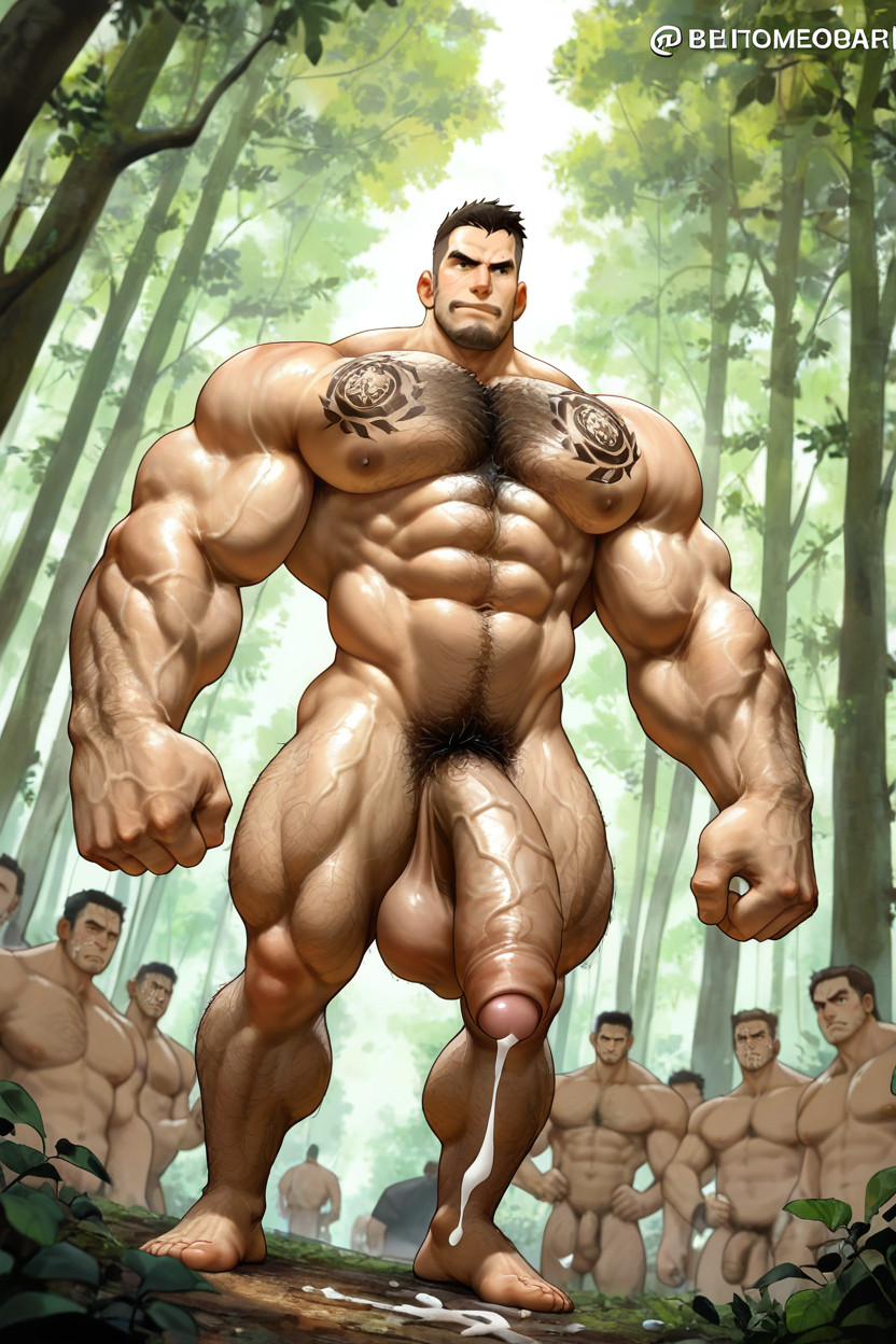 Three-quarter View S Japanese Anime Art, Squeezable, Pelo En Pecho Porno gay IA