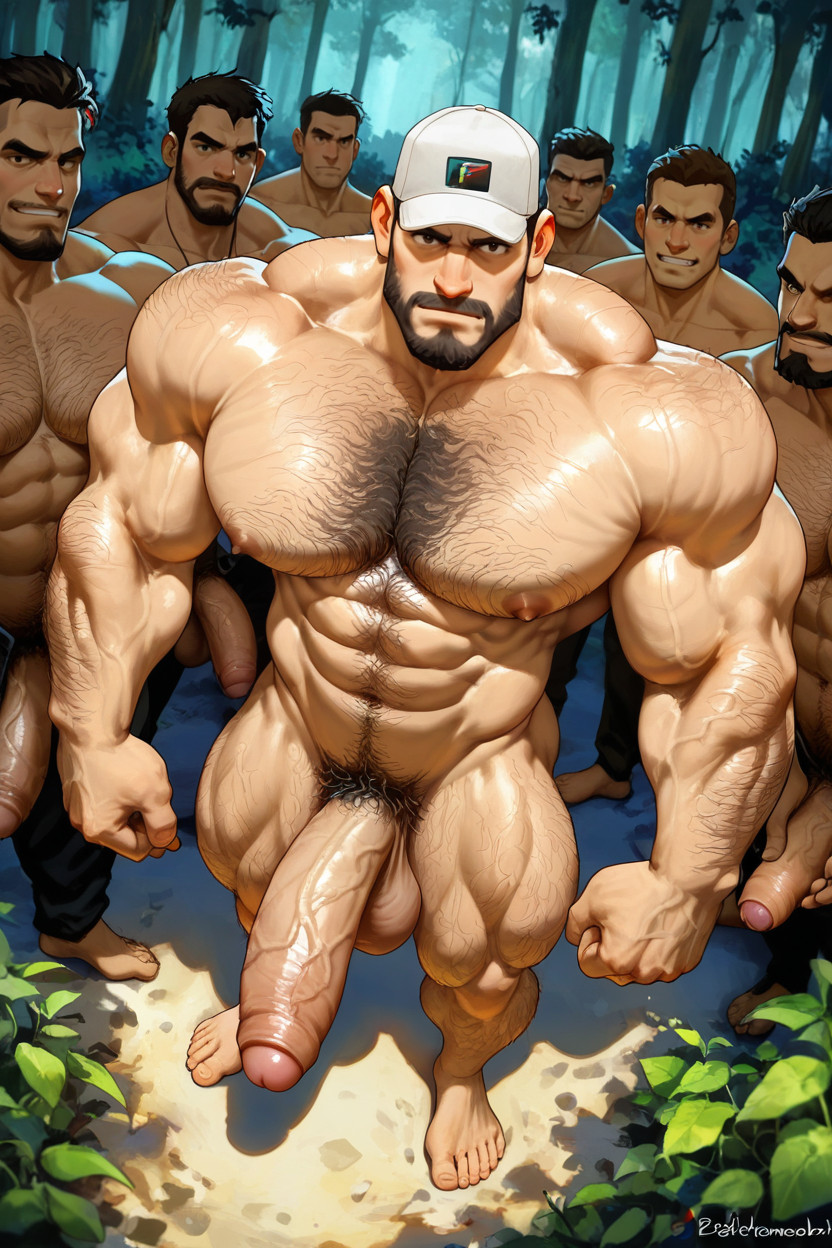 Top Down, Huge Fingers, Wide Angle AI Gay Porn