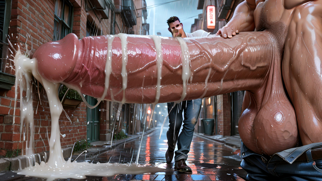 Cock Longer Than The Alley, Veiny Realistic Shaft, Shredded Porno gay IA