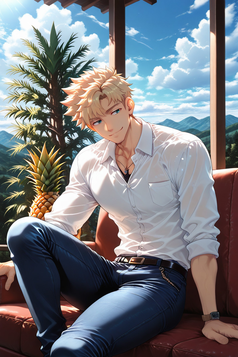 Inpainting Is Prohibited, Image Forward, Blonde Hair AI Gay Porn