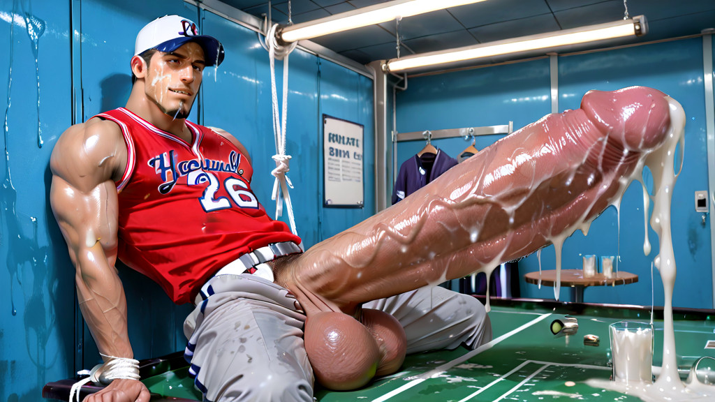 Gigantic Oversized Hyper Penis, One Man Only, Eyes Open AI Gay Porn