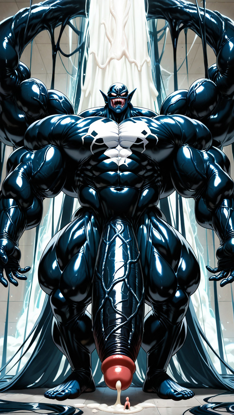 Sexy, Macro, Absurdly Long Oversized Hyper Penis AI Gay Porn