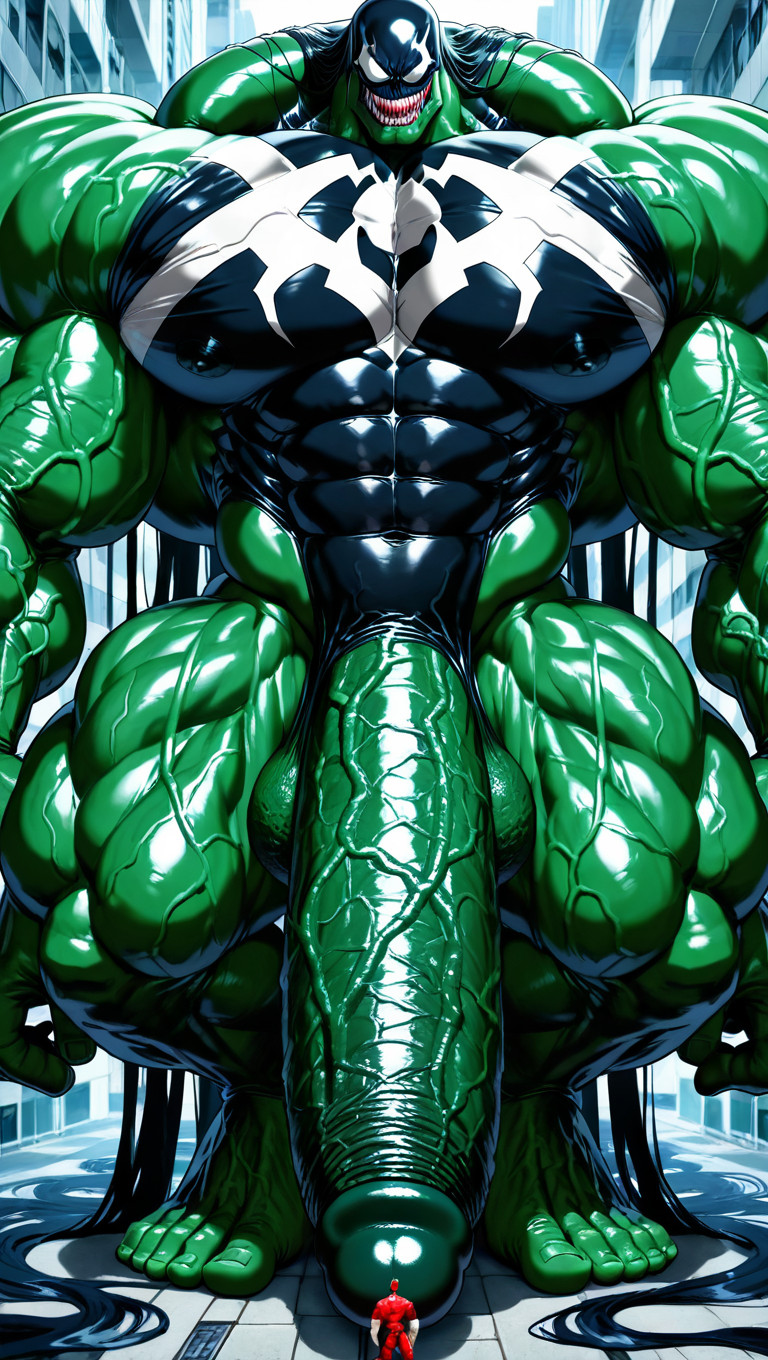 Gigantic Long Penis, Sculpted Neck, Macro AI Gay Porn