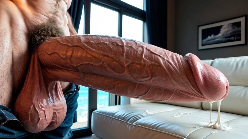 Impossibly Thick Macro Penis, Athletic, Chiseled Jaw AI Gay Porn