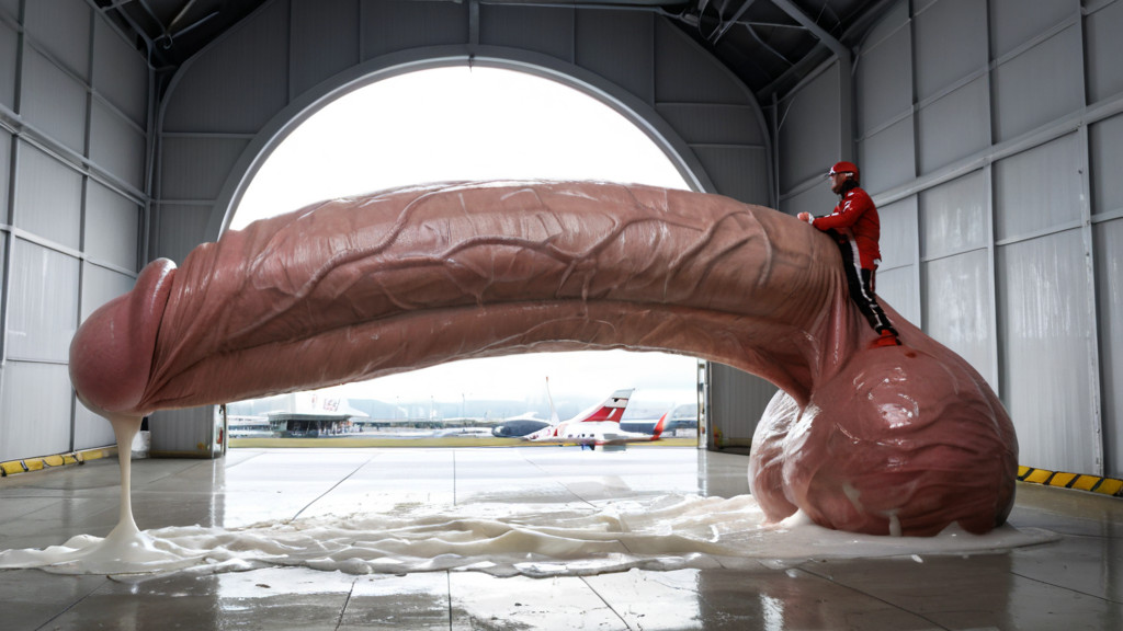 Cock Laid Like A Beam Across The Wing, Solo Male, Colossal Penis AI Gay Porn