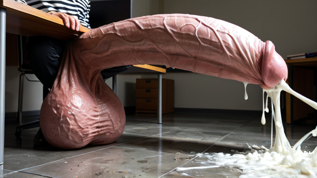 Shredded, Matching Fair Skin Cock, Hyper Gigantic Macro Penis AI Gay Porn