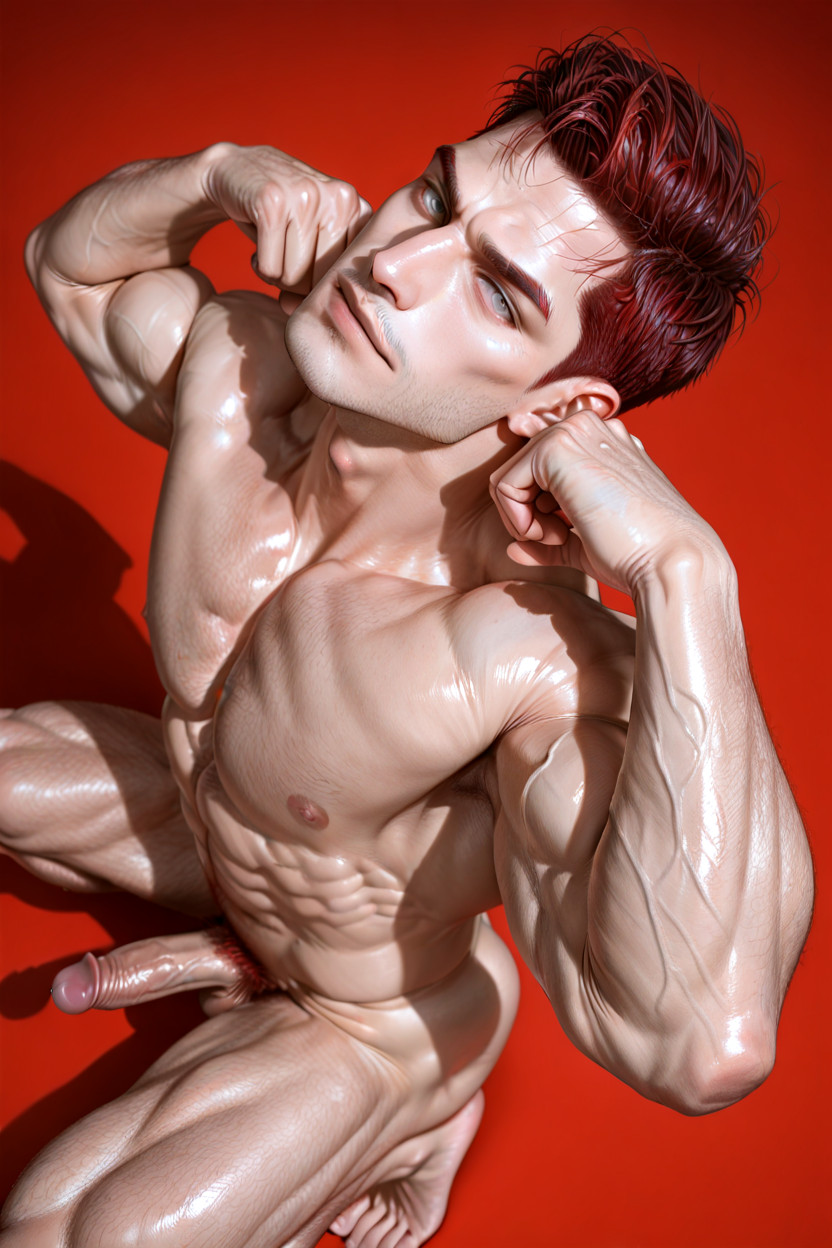 Oval Face Shape, Proportionate Lips, Medium AI Gay Porn