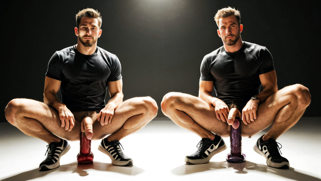 Athletic Shoes, Both Hands On The Dildo, Two Men Porno gay IA