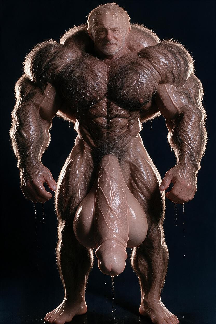 Give Him An Extremely Hair Body Give Him Bigger Muscles Give Him Gigantic Pectoral Muscles Give Him A Hyper Shredded Body Make His Body Ripped Give Him Big Hands Give Him Big Biceps Give Him Big Deltoids Give Him Big Shoulder Trapezius Give Him Extremely Ripped Abs Give Him Extremely Ripped Obliques Give Him Very Muscular Forearms Give Him Muscular Thighs Give Him Muscular Calfs Make Him Extremely Hyper Ripped Keep The Same Shape And Appearance Of His Cock But Make The Cock Quadruple The Size It Is Now Keep The Same Shape And Appearance Of His Cock But Make His Cock Quadruple Times Bigger Keep The Same Shape And Appearance Of His Balls But Make His Balls Quadruple The Size They Are Now Keep The Same Shape And Appearance Of His Balls But Make Them Quadruple Times Bigger His Skin Is Extremely Oiled He Has A Very Wet Body The Hair On His Body Is Wet His Cock Is Wet His Balls Are Wet The Hair On His Body Is Wet Is Skin Is Dripping Wet Wet Hair Wet Face Make His Legs Longer Make His Feet Be In The Image AI Gay Porn