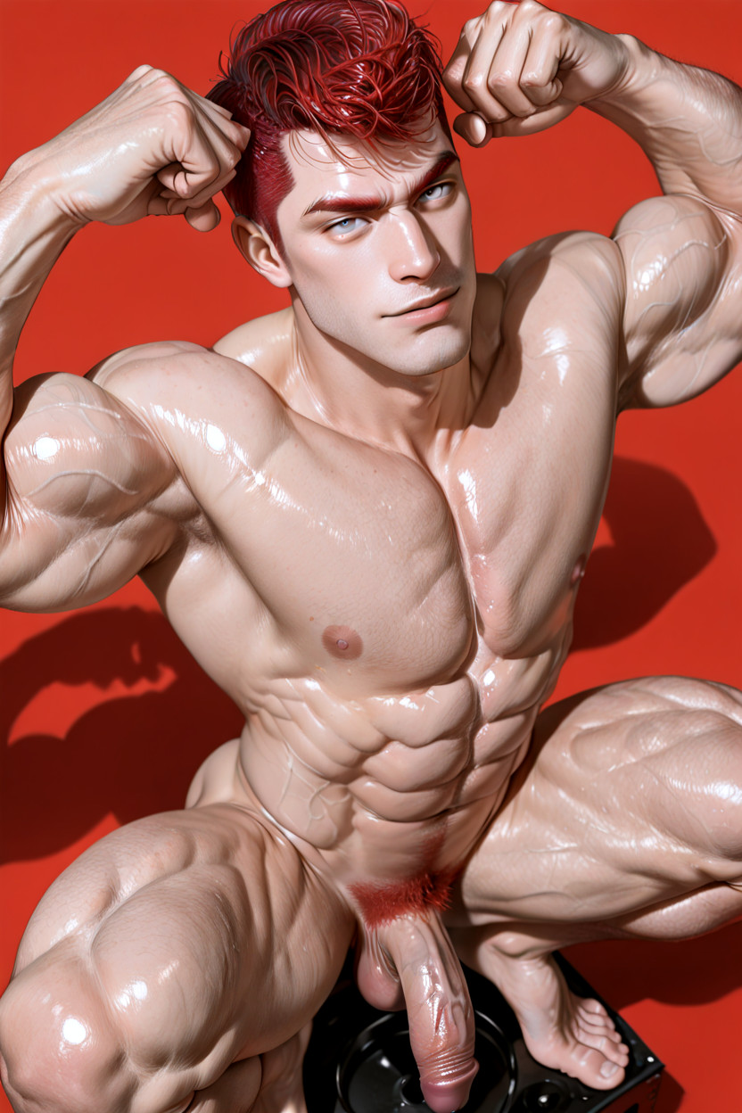 Pumped-up Muscular Calf Muscles, Oval Face Shape, Pumped-up Large Muscular Biceps Porno gay IA