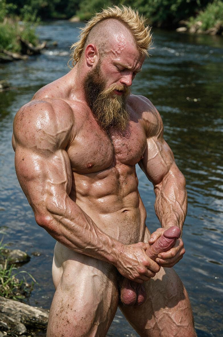 Huge Hands, Erection, Hyper Slimwaist KI Schwulenporno
