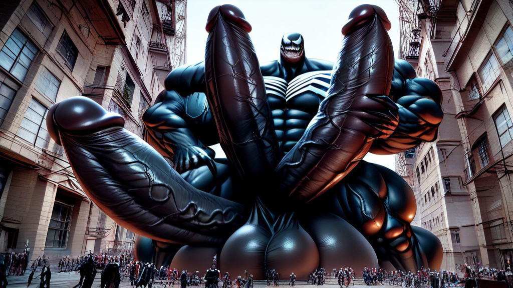 Extremely Thick Macro Penis, Holding His Dick, Giant Hyper Growth Macro Penis AI Gay Porn