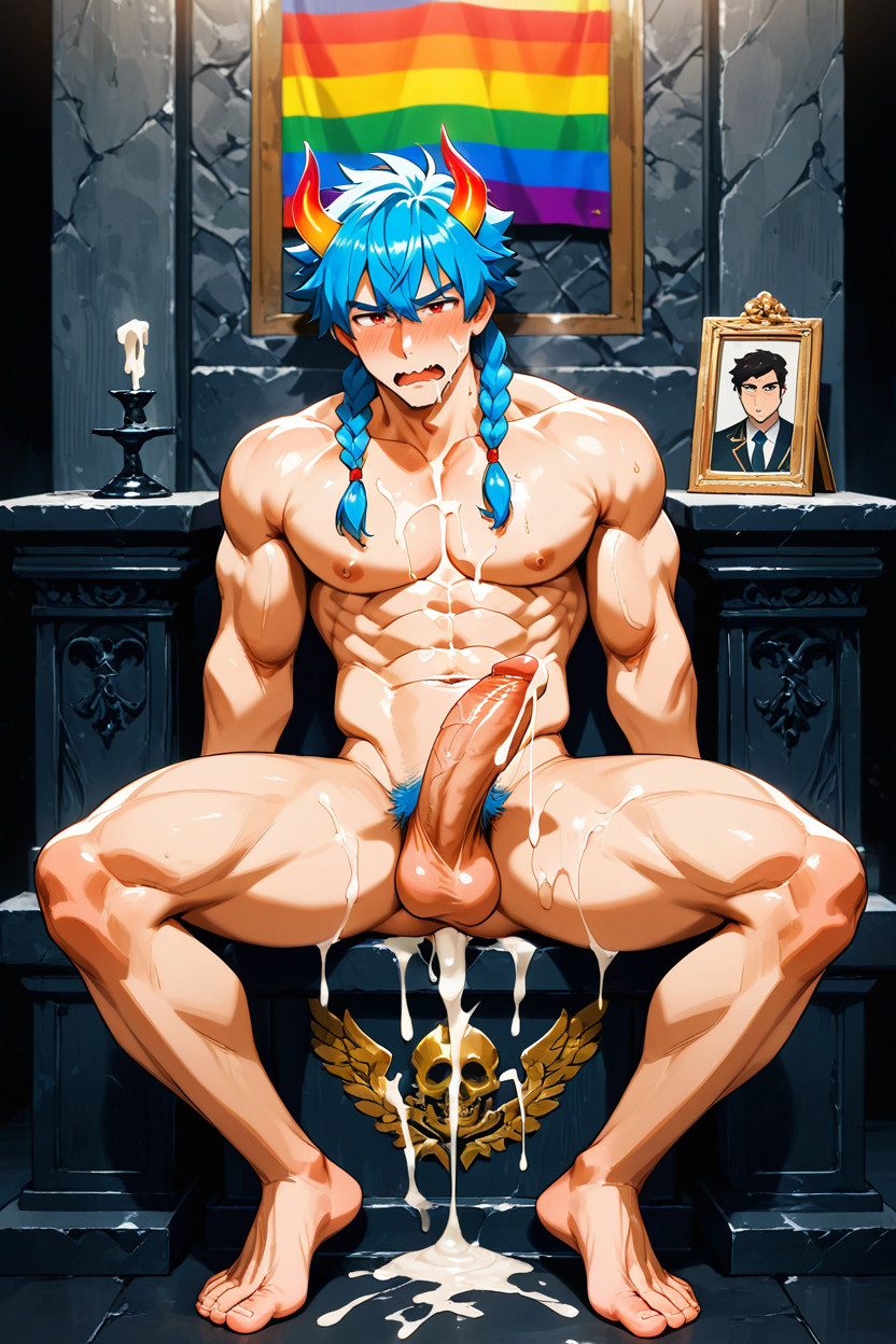 Cumming, Cum Dumpster, Fit AI Gay Porn