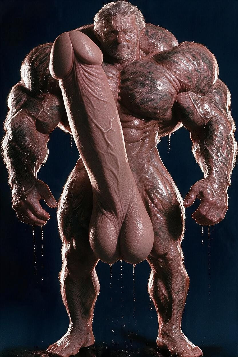 Make His Hyper Gigantic Cock Look More Realistic Make His Glans Bigger Make His Cock Twice The Length It Is Now Keep His Cock Erect Make His Balls Twice The Size They Are Now Make His Balls Hang From His Groin Do Not Change Anything Else Move His Cock And Balls Higher Porno gay IA