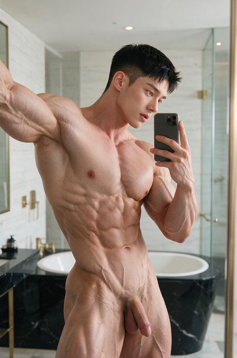 Sharply Separated Triceps, Muted Gold Fixtures, Defined Chin Porno gay IA