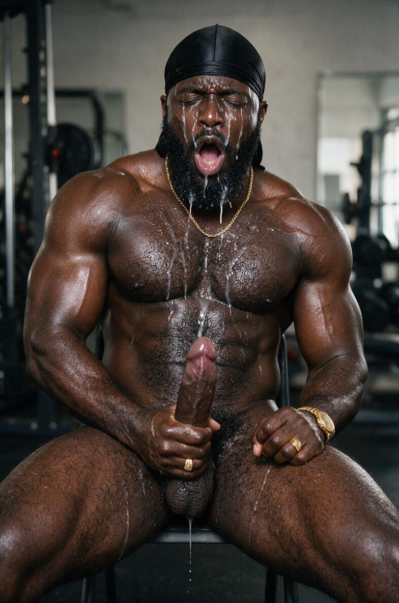 Manliness, Giant Muscular, Big Glans AI Gay Porn