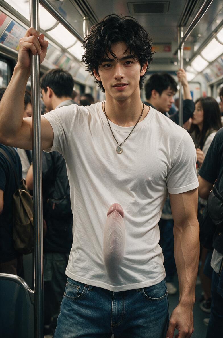 Full Lips Slightly Parted, Cock Bulge, Smirk AI Gay Porn