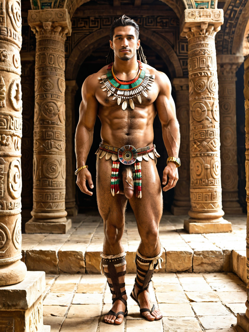 Highly Detailed, Aztec Armor, Attitude AI Gay Porn