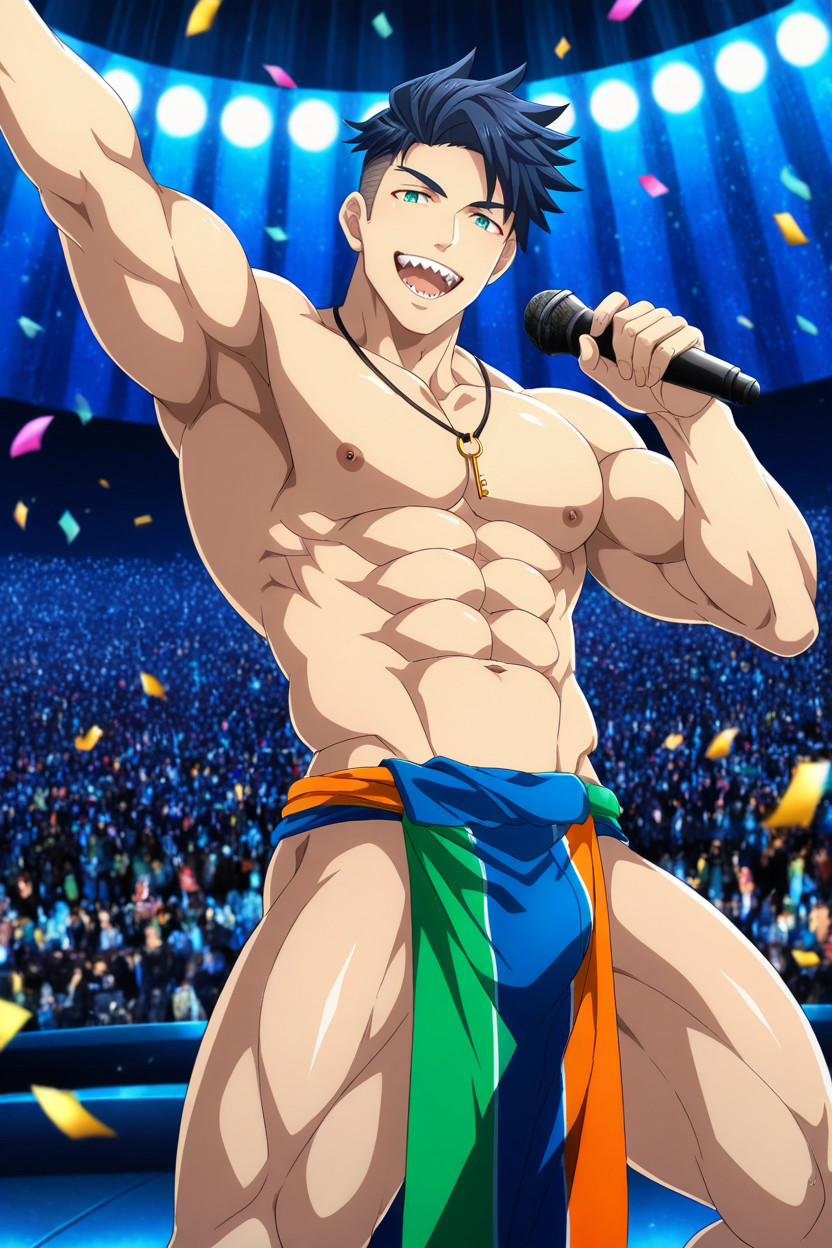 Holding A Microphone, ストレート, Imaging Face By Natsumi Hamasaki From Camp Buddy Porno gay IA