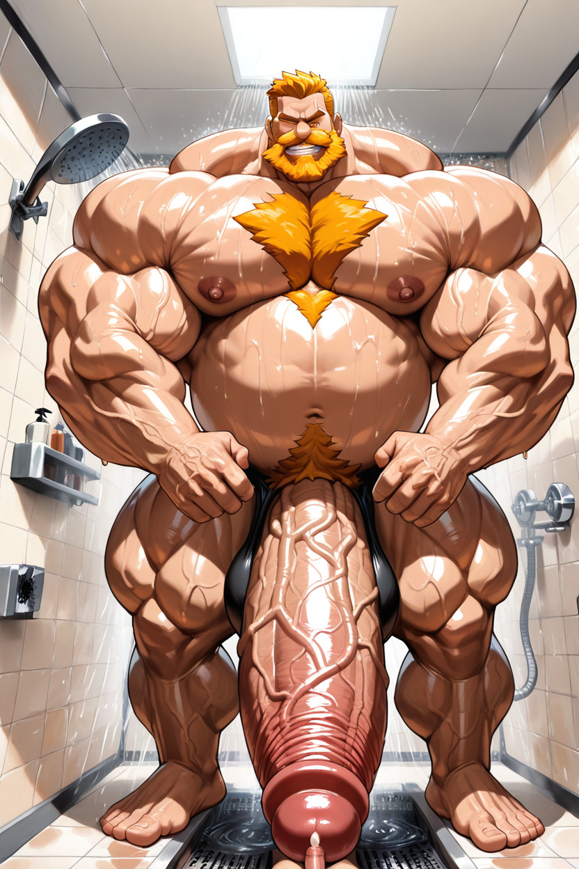 Ginger Happy Trail, Tip To Ceiling Mega Girth Penis, Ginger Beard 同性戀AI成人